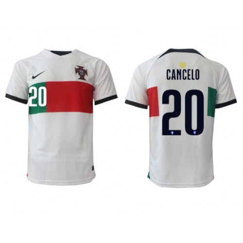 Portugal Joao Cancelo #20 Replica Away Shirt World Cup 2022 Short Sleeve